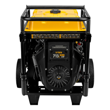 Генератор бензиновый PS-120EA, 12 кВт,230 В, 40л, разъем ATS,эл.старт Denzel