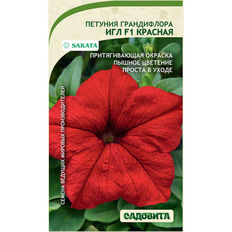 Семена Петуния Игл F1 Красная грандиф 5 драже SK/Садовита Ц