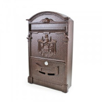 Ящик почтовый мет АЛЛЮР №4010 медь В40,5*Ш25,5*Г7,5см,  2 кл