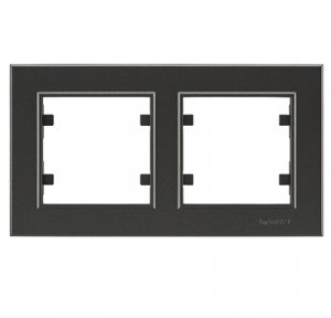 Makel Karea рамка  2 мест. дымч.(горизонт.) 56050702