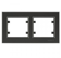 Makel Karea рамка 2 мест. дымч.(горизонт.) 56050702