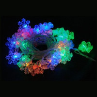 Гирлянда SF-100-5-MC &quot;Снежинки&quot; 100ламп разноцвет 5м 8 режимов, арт.101576