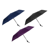 Зонт автомат, металл, пластик, эпонж, d103см, 8 спиц, 3 цвета