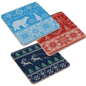 Подставка под горячее "Вязаный узор", 14*14см (кратность 6!!!), береза МТ2-131 Мультидом