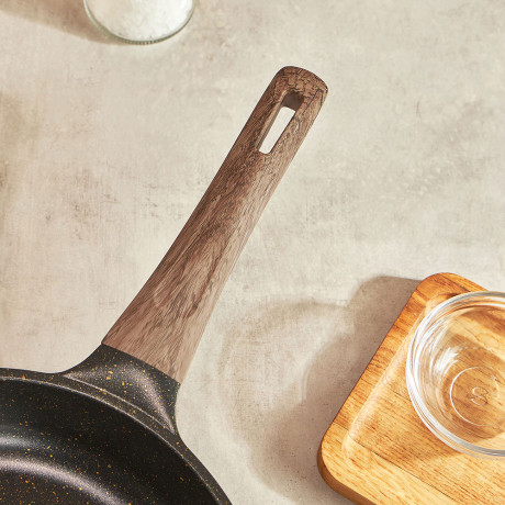 SATOSHI Карнуа Сковорода литая d24см, антипригарное покрытие Мрамор, индукция