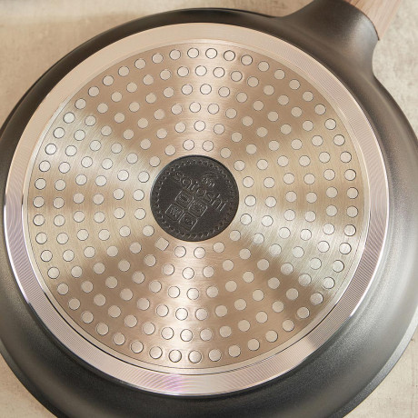 SATOSHI Карнуа Сковорода литая d24см, антипригарное покрытие Мрамор, индукция