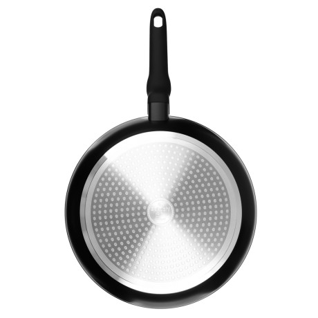 SATOSHI Стоун Сковорода литая с крышкой d28см, антипригарное покрытие мрамор, индукция