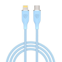 BY Кабель для зарядки Elite Type-C - iP, 2.4А, 1м, 22W, Быстрая зарядка, голубой
