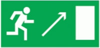 Navigator наклейка к эвакуационному выходу направо NL-310х90NEF07-E05 (NEF-07), 14356