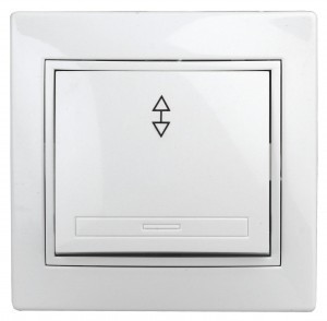 ЭРА Intro Plano выкл. проход. СУ 1 кл. 10А, 250В, белый, 1-103-01, 7720