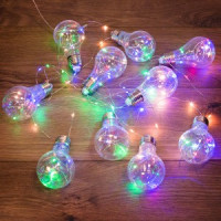 Гирлянда-нить &quot;Ретро-лампы&quot; 100LED, 3м., разноцв., 3шт*ААА нет в компл. IP20 303-079 Neon Night