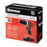 ЕРМАК Дрель-шуруповерт аккум. ударный, ДША-20, 20В, 2А*ч, 0-400-1500 об.мин, 40 н*м (ONE)