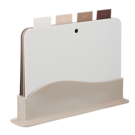 SATOSHI Набор досок разделочных на подставке 5пр 30х24х0,2см, пластик