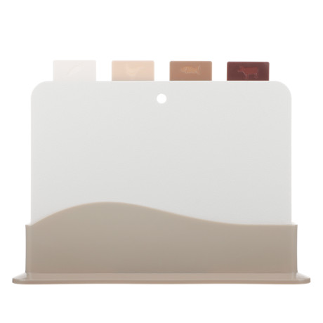 SATOSHI Набор досок разделочных на подставке 5пр 30х24х0,2см, пластик