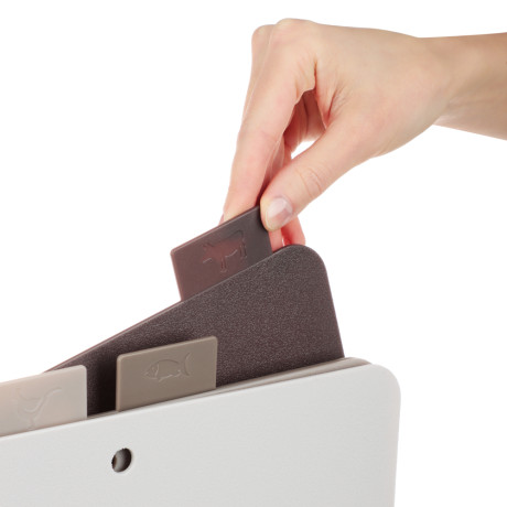 SATOSHI Набор досок разделочных на подставке 5пр 30х24х0,2см, пластик