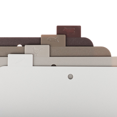 SATOSHI Набор досок разделочных на подставке 5пр 30х24х0,2см, пластик