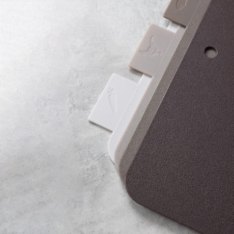 SATOSHI Набор досок разделочных на подставке 5пр 30х24х0,2см, пластик