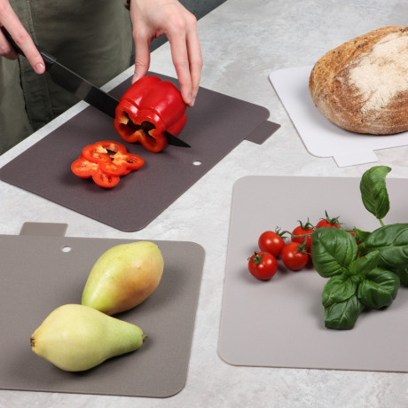 SATOSHI Набор досок разделочных на подставке 5пр 30х24х0,2см, пластик