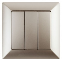 ЭРА Intro Solo выкл. СУ 3 кл. 10А IP20, шампань 5599