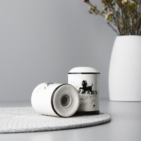 MILLIMI Котейка Набор для соли и перца, 4,5х6,5см, керамика