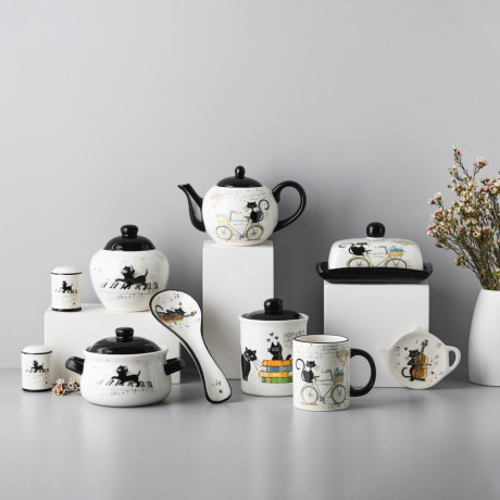 MILLIMI Котейка Набор для соли и перца, 4,5х6,5см, керамика