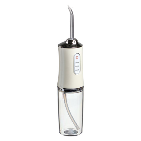 LEBEN Ирригатор, 5 Вт, 3 режима, 4 насадки в комплекте, USB-провод, белый