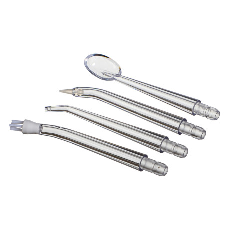 LEBEN Ирригатор, 5 Вт, 3 режима, 4 насадки в комплекте, USB-провод, белый