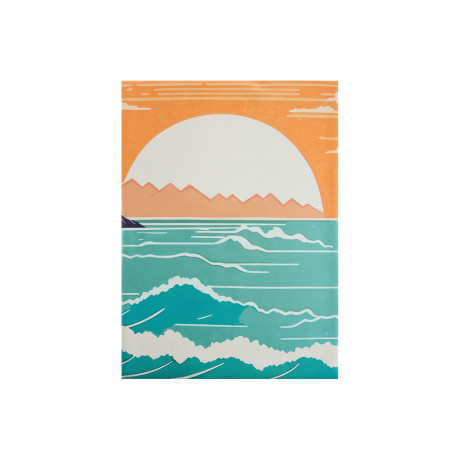 PROVANCE Саммер Полотенце пляжное из микрофибры 70х150см, 100% полиэстер, закат