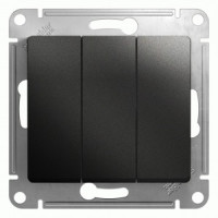 Systeme Electric GLOSSA мех. выкл. СУ 3 кл. антрацит (пл.осн.) GSL000731 (10!)