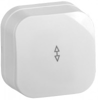 IEK GLORY выкл. ОУ 1 кл. проход. 10А ВСп10-1-0-ХБ белый EVH12-K01-10