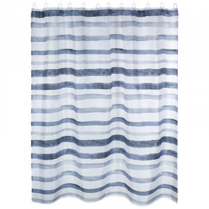 Штора для ванной комнаты полиэстер 180*180см,12 колец,Штрихкод,SC-PE-54,109000/Рыжий кот