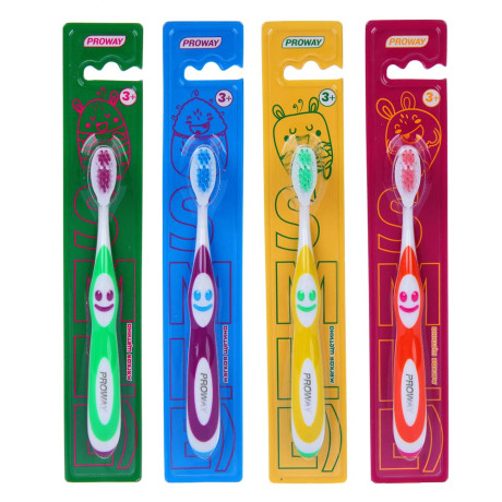 PROWAY Зубная щетка детская мягкая "Смайл", индекс жёсткости 3
