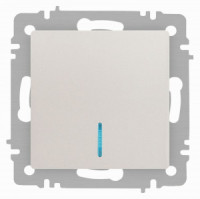 ЭРА Intro Accent мех. выкл. СУ 1 кл. (инд.) 10А 250В, перламутр 6-102-06