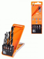 TDM Рубин набор сверл по дереву, 5шт (4-5-6-8-10) мм, полир., HSS, пласт. уп. SQ1093-0201