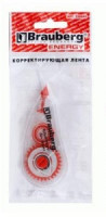 Корректирующая лента BRAUBERG &quot;ENERGY&quot; 5мм*6м в упаковке с европодвесом, 220641