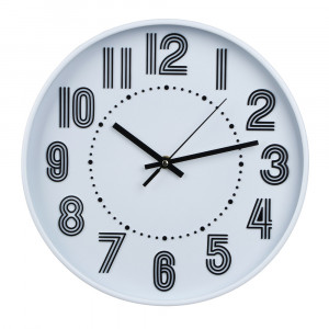 LADECOR CHRONO Часы настенные круглые, пластик, d30 см, 1xAA, арт.06-35