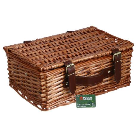 Набор для пикника на 2 персоны тм РУССО ТУРИСТО,35х25х15
