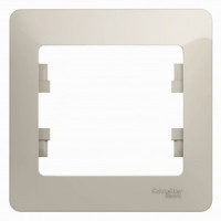 Systeme Electric GLOSSA рамка СУ 1 мест. молоч. GSL000901 (15!)