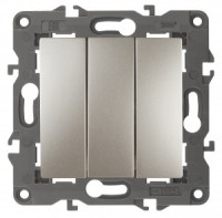 ЭРА 14 Elegance мех. выкл. СУ 3 кл. 10А,250В, шампань 14-1107-04 автоклеммы 3622