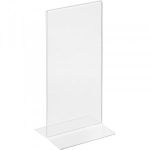 Ценникодержатель настольный Подставка двусторонний 1/3 А4 вертикальный 420771