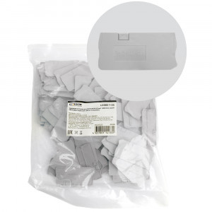 Stekker заглушка торцевая для ЗНИ LD573 2,5мм2 LD582-1-25(JXB PT2,5)(уп.100шт,цена за шт)серый49268