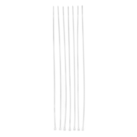 Хомуты, 370 x 3.6 мм, пластиковые, белые, 100 шт Сибртех