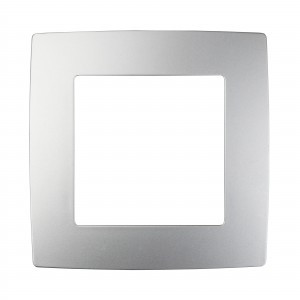 ЭРА 12 рамка СУ 1 мест. алюминий, 12-5001-03 1223