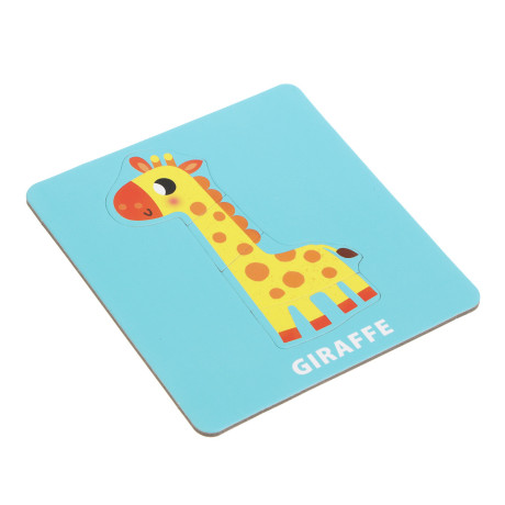 Набор развивающих пазлов, 10 карточек, 14х13,5х3,5см, 3 дизайна