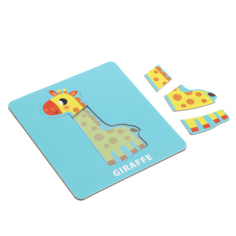 Набор развивающих пазлов, 10 карточек, 14х13,5х3,5см, 3 дизайна