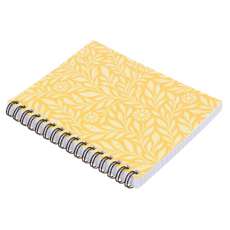 Блокнот "Botanica", 105х140 мм, 80л, клетка, мягкий переплет, спираль, в ассортим.