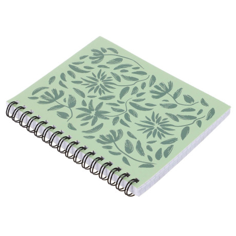 Блокнот "Botanica", 105х140 мм, 80л, клетка, мягкий переплет, спираль, в ассортим.