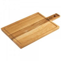 Доска разделочная 41*21*2см с ручкой, дуб, 986062 Leonord