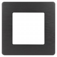 ЭРА 12 рамка СУ 1 мест. САТИН, графит 12-5101-12 8120