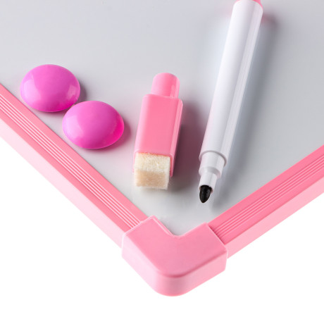 Доска для рисования с маркером, пластик, 20х15см, 4 цвета